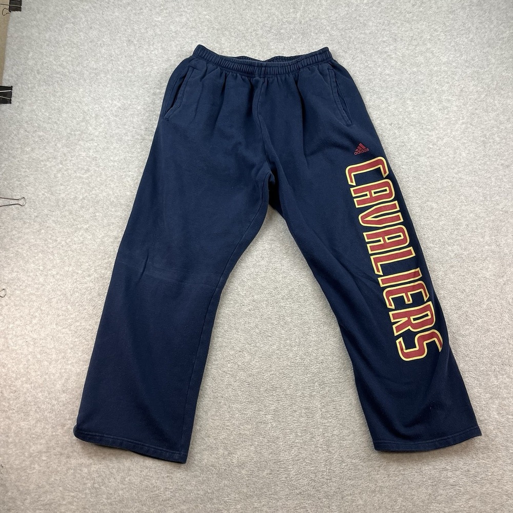 Cleveland Cavaliers NBA Adidas Tricot‎ 3-Stripe Embroidered  SweatPants Men's L